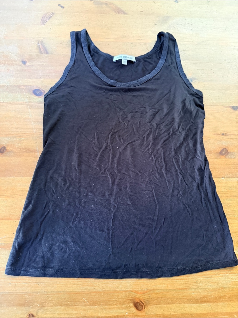 People Like Frank XS Classic Tank Top Lightweight Scoop Neck Siro Modal Spandex